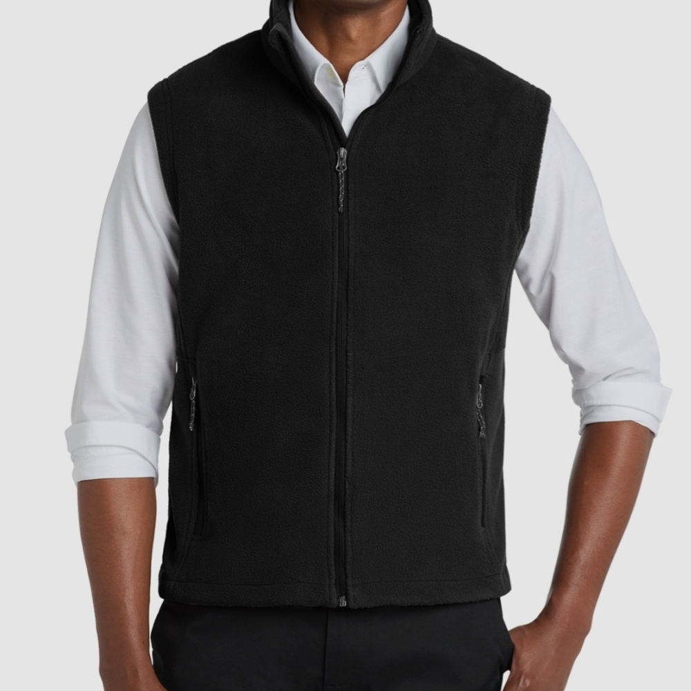 Port Authority Men's Classic Black Fleece Vest Size XL